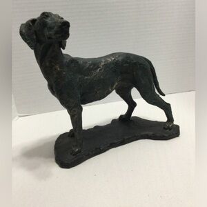 11” Patina Standing Dog on a black base maybe it is a look alike of your dog New